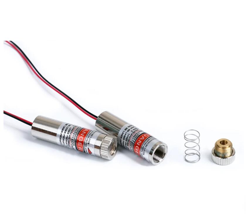Industrial Green Laser - โมดูลเลเซอร์อุตสาหกรรมแบบปรับโฟกัสได้ 520 นาโนเมตร 130 มิลลิวัตต์ จุด/เส้น/กากบาทสีเขียว