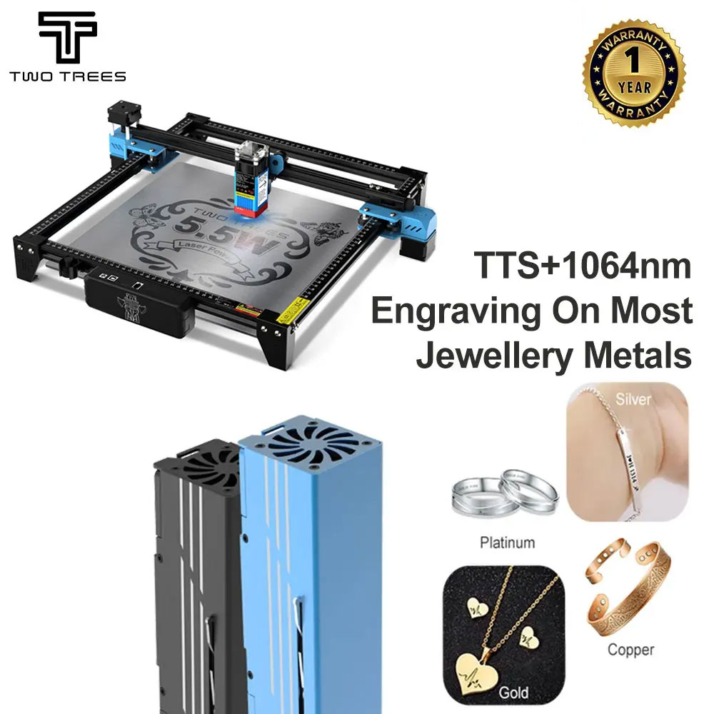 Industrial Laser Cutting Machine - TWOTREES TTS-55 เลเซอร์ Wifi ออฟไลน์ควบคุม 1064nm