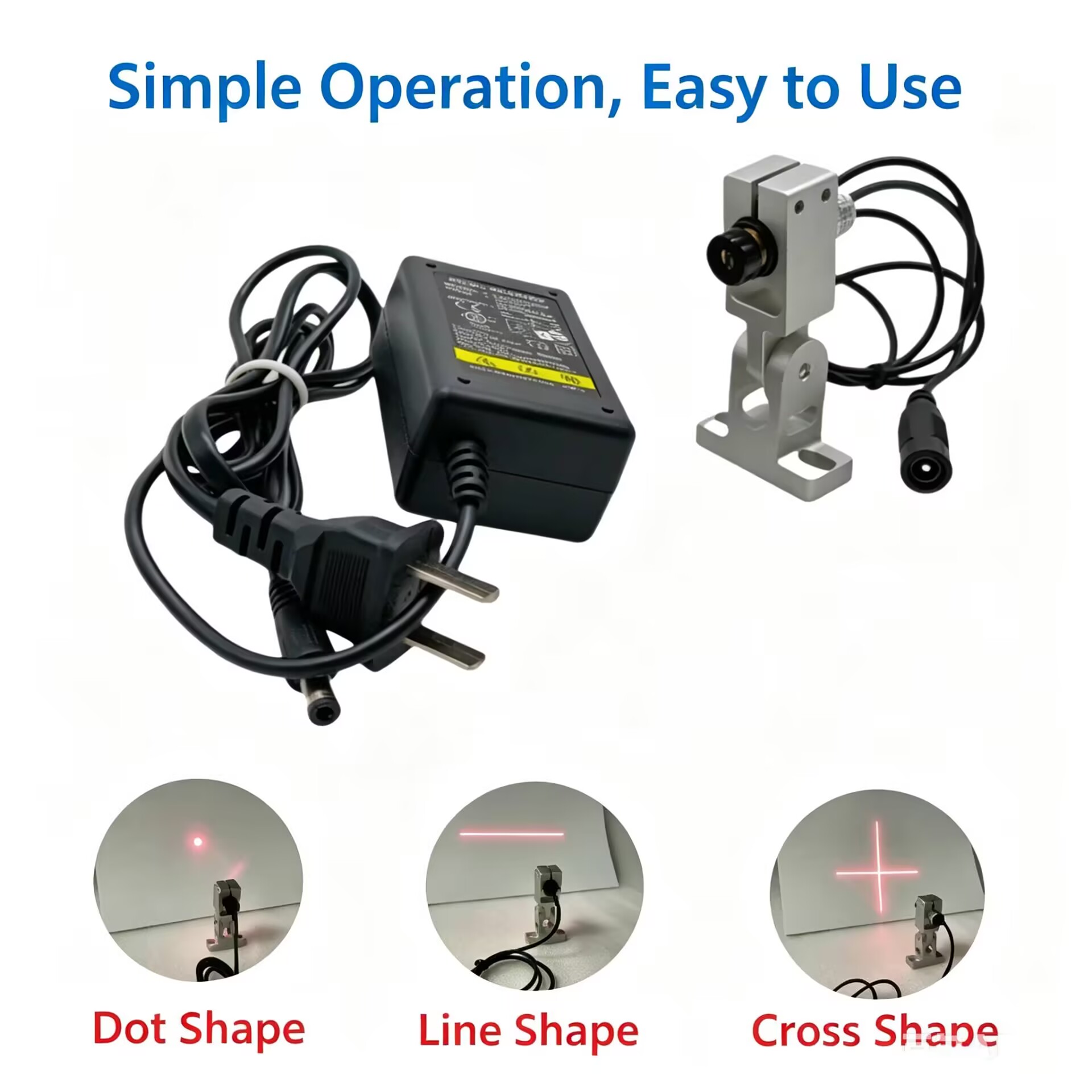 Industrial Laser Engraver For Metal - โมดูลเลเซอร์สีแดงอุตสาหกรรม 12 มม. 180 ° ไฟปรับตำแหน่งขายึดได้