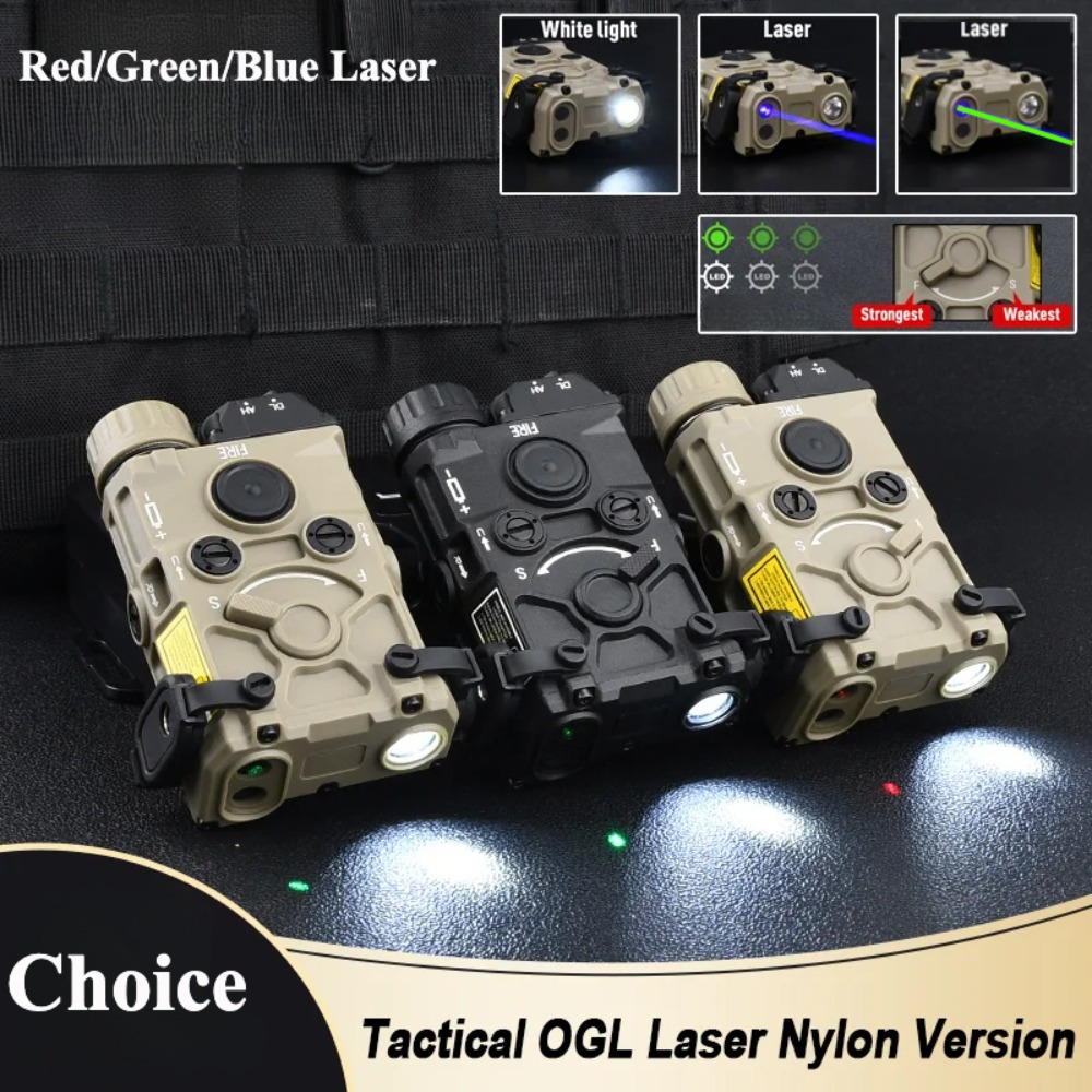 Industrial Green Laser - ไฟฉายยุทธวิธี OGL ไนลอนพลาสติก ไฟ LED พร้อมเลเซอร์สีแดง