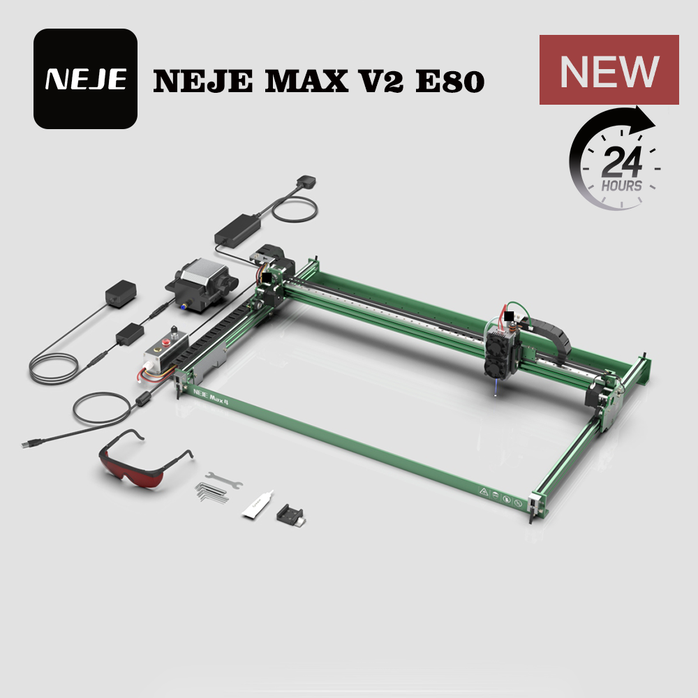 Industrial Laser Engraver For Metal - เครื่องแกะสลักเลเซอร์ NEJE MAX V2 E80 80W