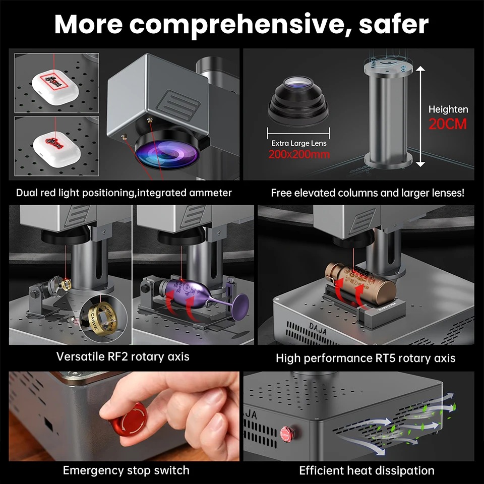 เครื่องแกะสลักไฟเบอร์เลเซอร์แบ - Industrial Laser Engraver For Metal บทวิจารณ์และราคา