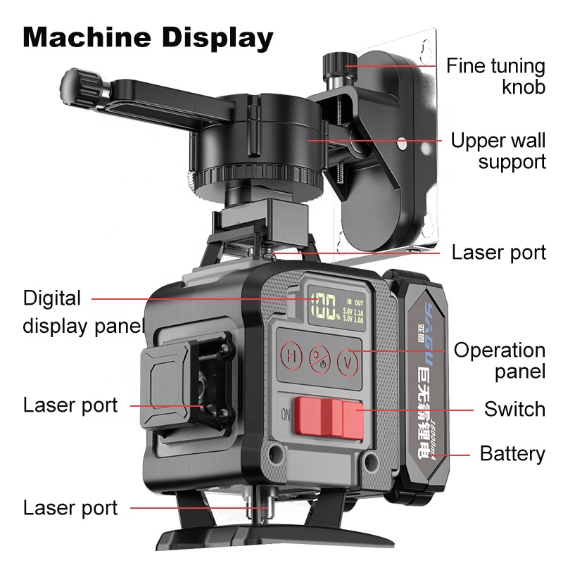 ระดับเลเซอร์สีเขียวแบตเตอรี่ลิ - Industrial Green Laser บทวิจารณ์และราคา
