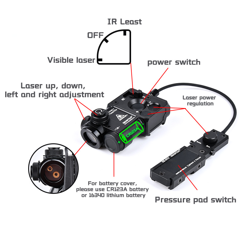 ไฟฉาย WADSN PERST 4 รุ่น Scout - Industrial Green Laser บทวิจารณ์และราคา