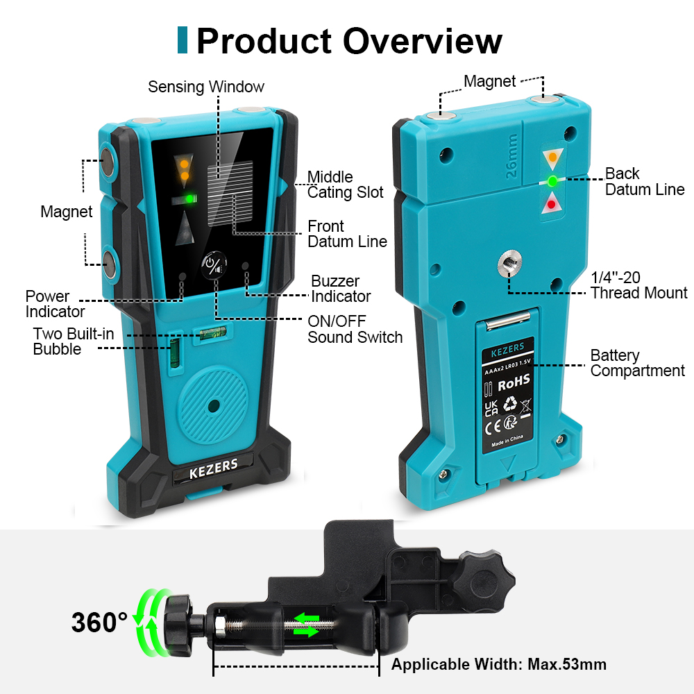KEZERS สีแดงสีเขียวเลเซอร์ระดั - Industrial Green Laser บทวิจารณ์และราคา