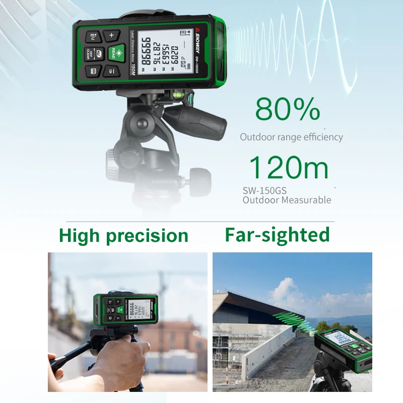 เครื่องวัดระยะด้วยเลเซอร์สีเขี - Industrial Laser Rangefinder บทวิจารณ์และราคา