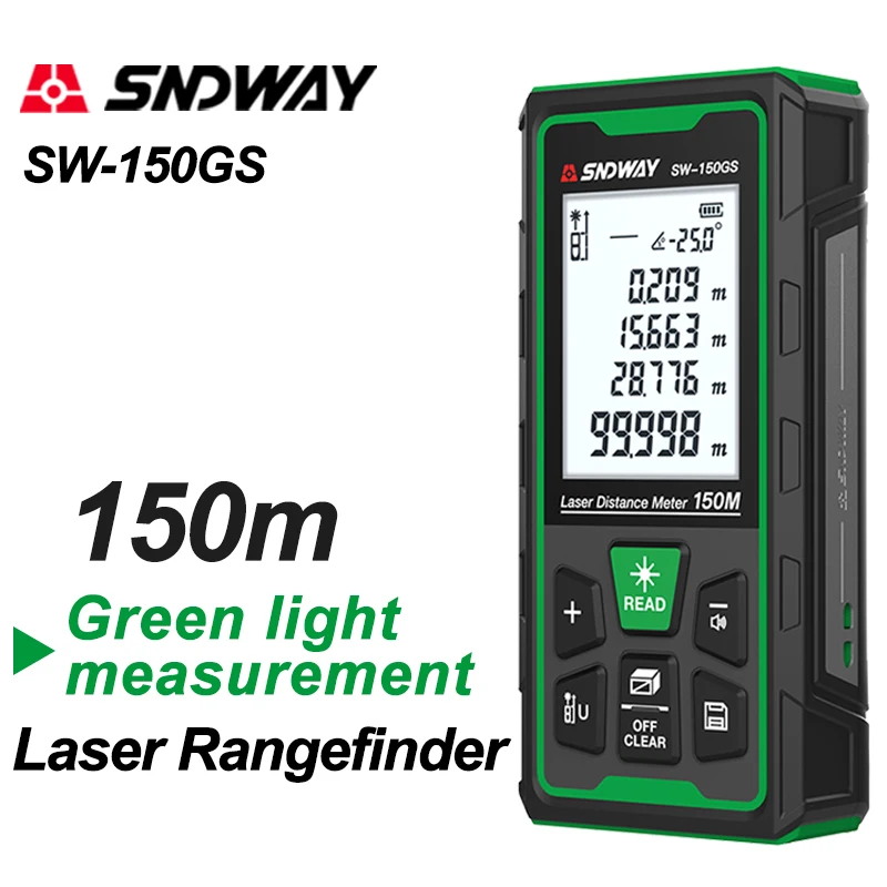 เครื่องวัดระยะด้วยเลเซอร์สีเขี - Industrial Laser Rangefinder บทวิจารณ์และราคา
