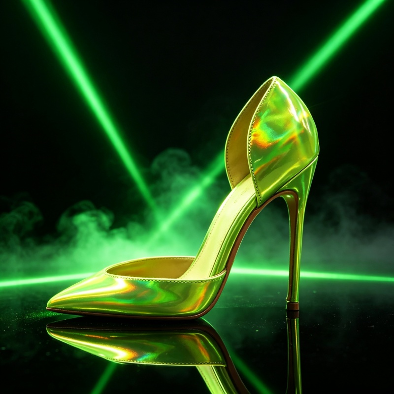 รองเท้าส้นสูงแบบเปิดส้นสีเขียว - Industrial Green Laser บทวิจารณ์และราคา