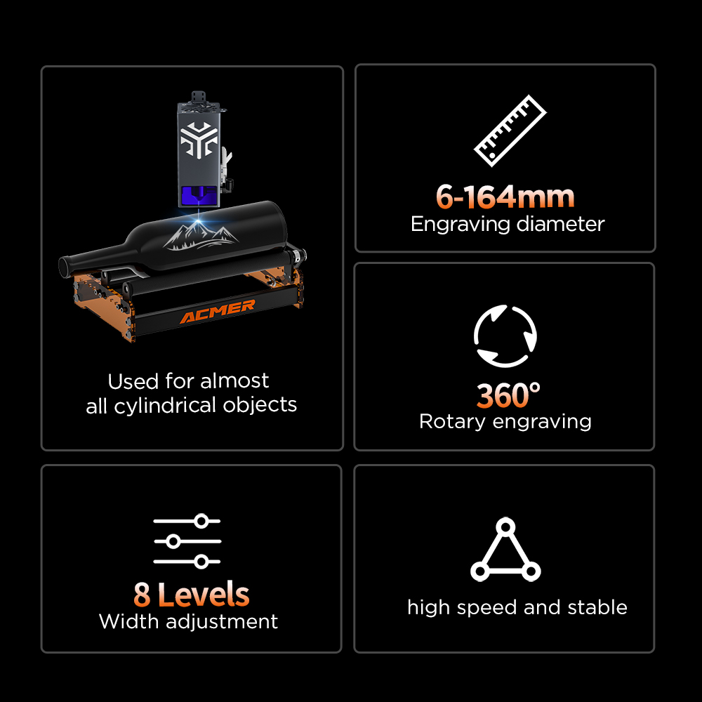 ACMER M3 เลเซอร์โรตารีลูกกลิ้ง - Industrial Laser Cutting Machine บทวิจารณ์และราคา