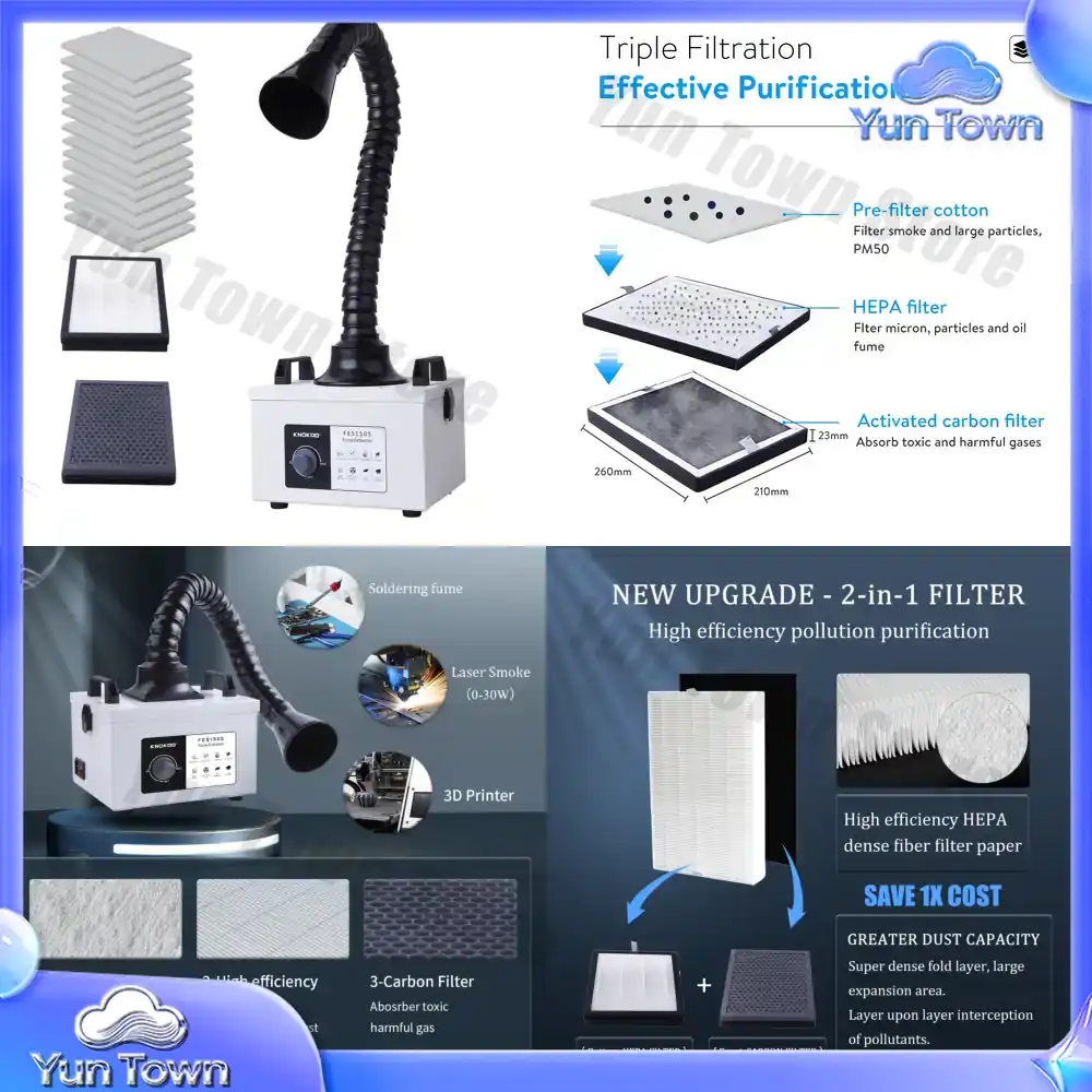 เครื่องกำจัดควันเลเซอร์มอเตอร์ - Industrial Laser Fume Extractor บทวิจารณ์และราคา