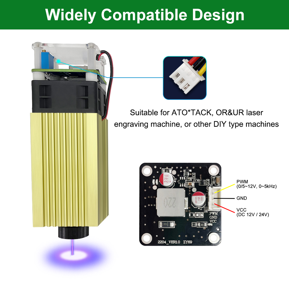 ต้นไม้เลเซอร์ 4W 5W โมดูลเลเซอ - Industrial Laser Cutter บทวิจารณ์และราคา