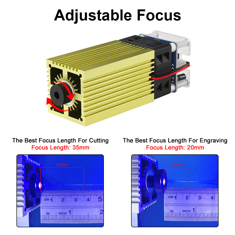 ต้นไม้เลเซอร์ 4W 5W โมดูลเลเซอ - Industrial Laser Cutter บทวิจารณ์และราคา
