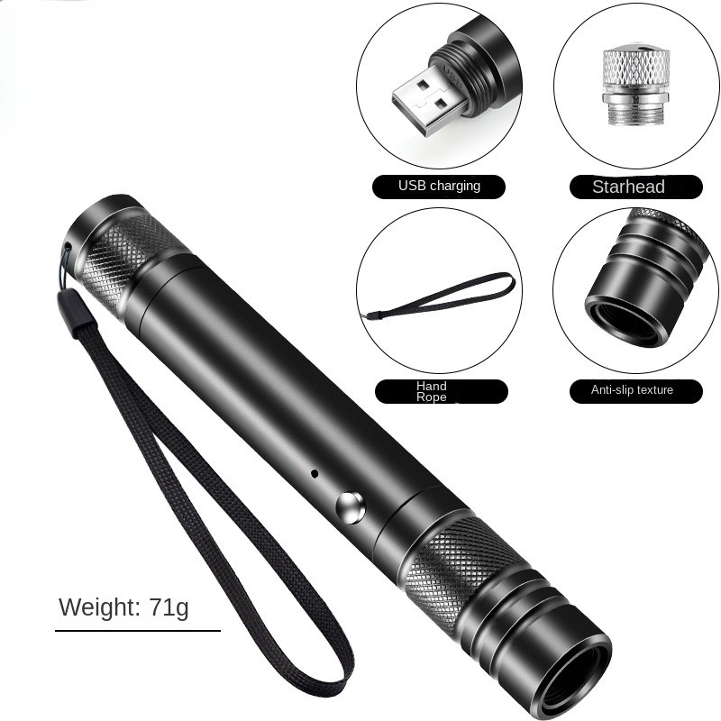 มินิเลเซอร์พอยเตอร์แบบชาร์จ US - Industrial Green Laser บทวิจารณ์และราคา