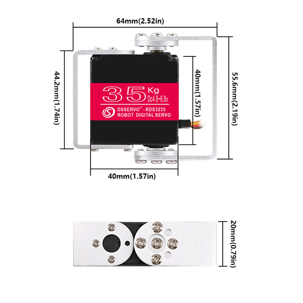 เซอร์โวดิจิทัลหุ่นยนต์35กก. เก - Servo Motor Cnc บทวิจารณ์และราคา